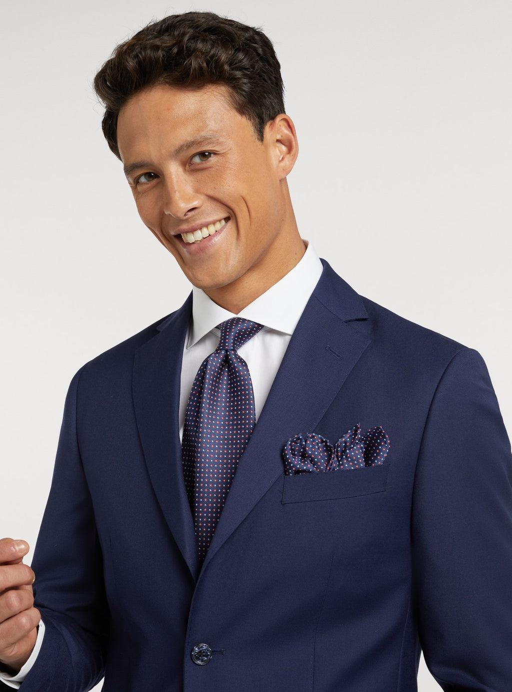 Klassischer Anzug Unifarben