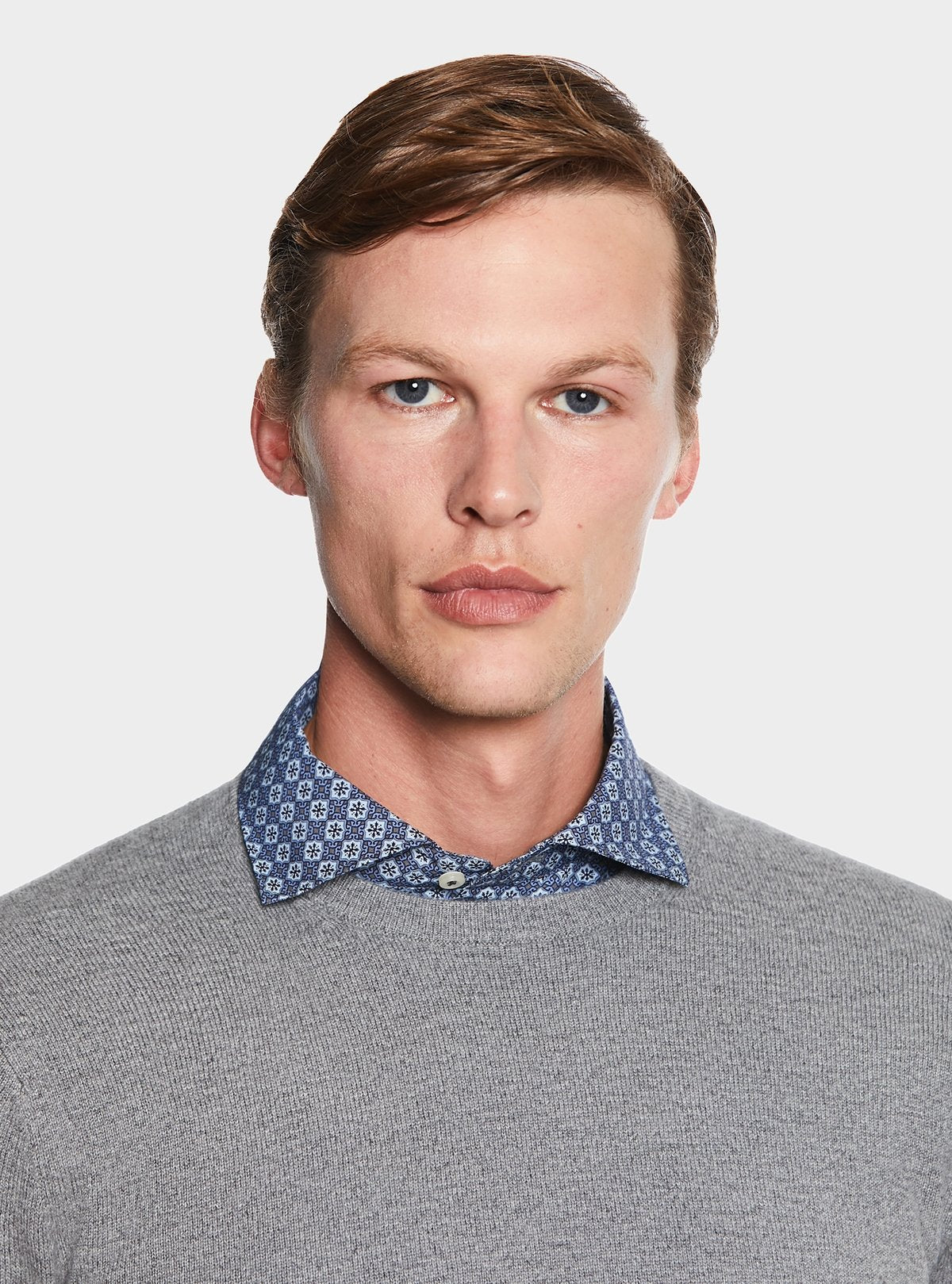 Rundhals-Pullover aus Wolle und Kaschmir