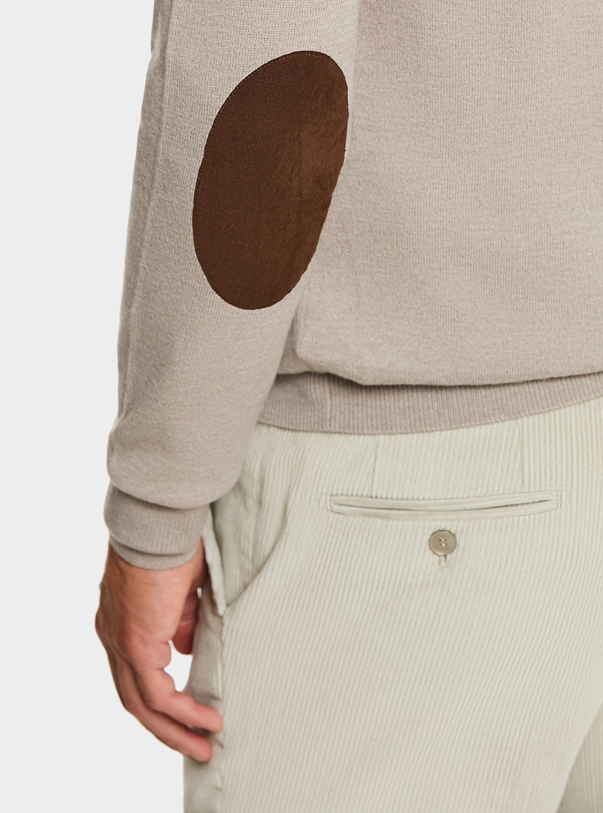 Pullover mit halbem Reißverschluss aus Wolle und Kaschmir