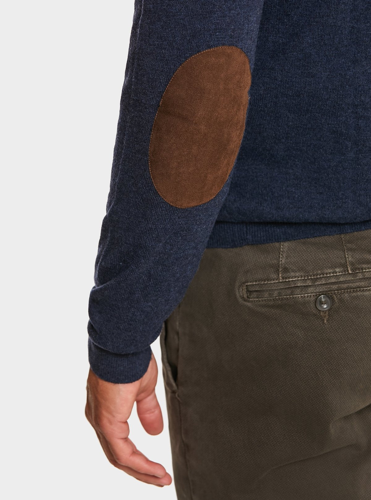 Pullover mit halbem Reißverschluss aus Wolle und Kaschmir