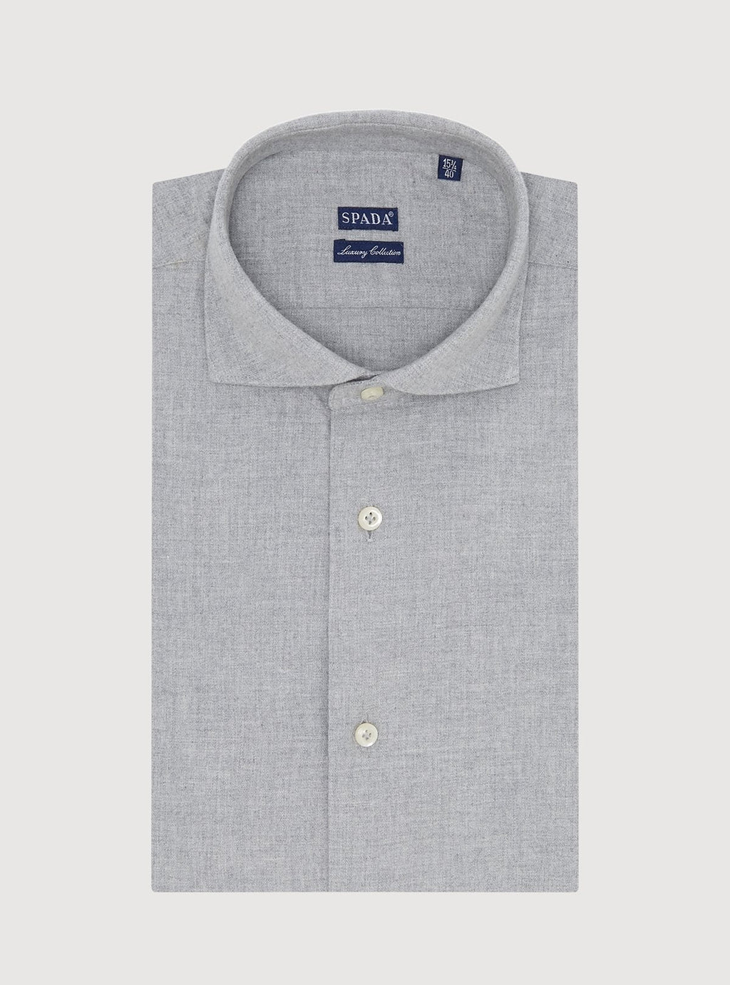 Hemd mit französischem Kragen aus Flanell