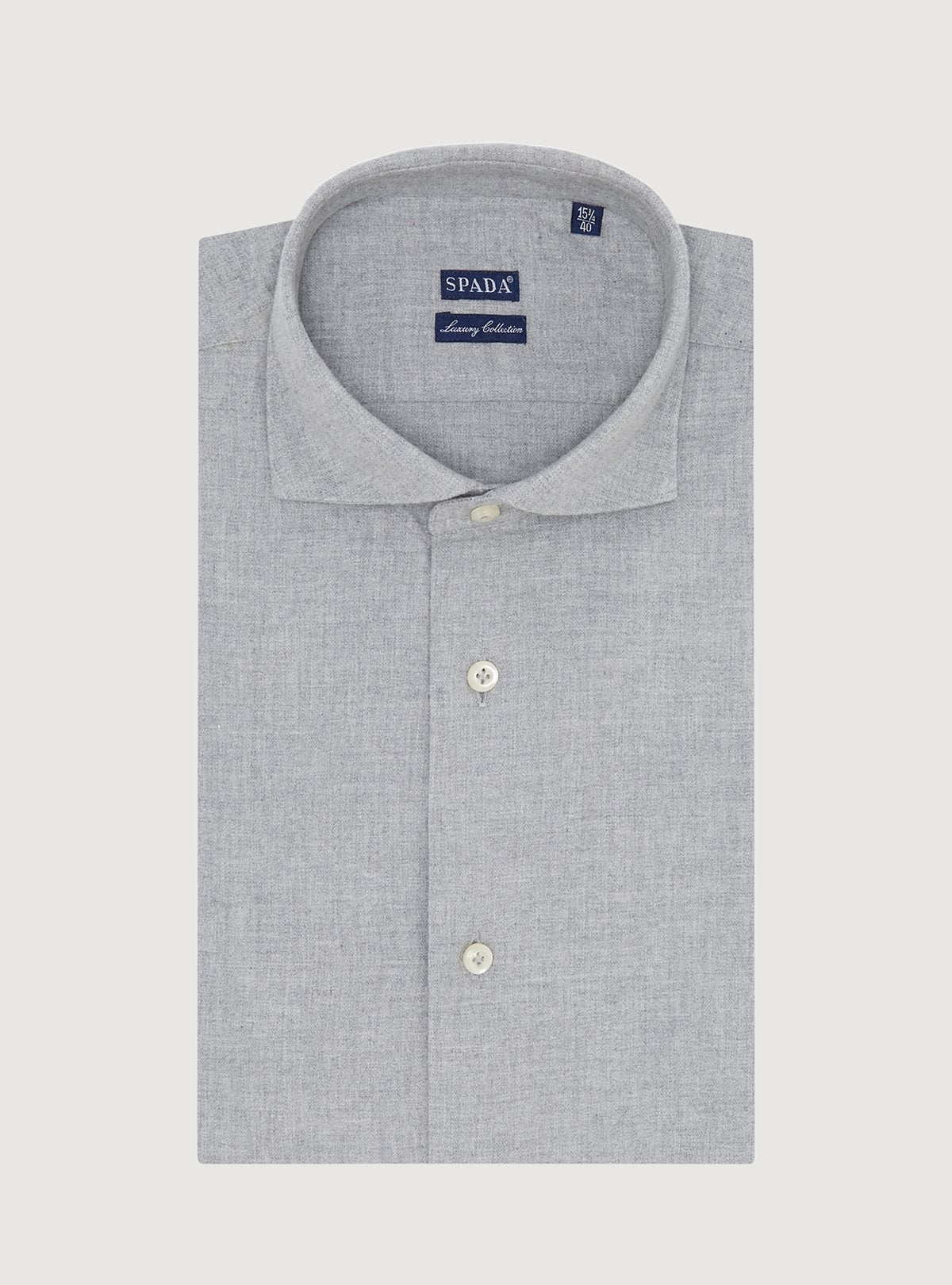 Hemd mit französischem Kragen aus Flanell