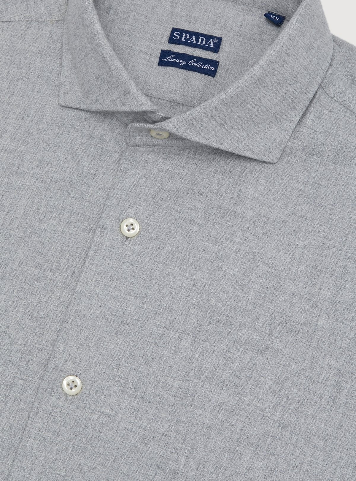 Hemd mit französischem Kragen aus Flanell