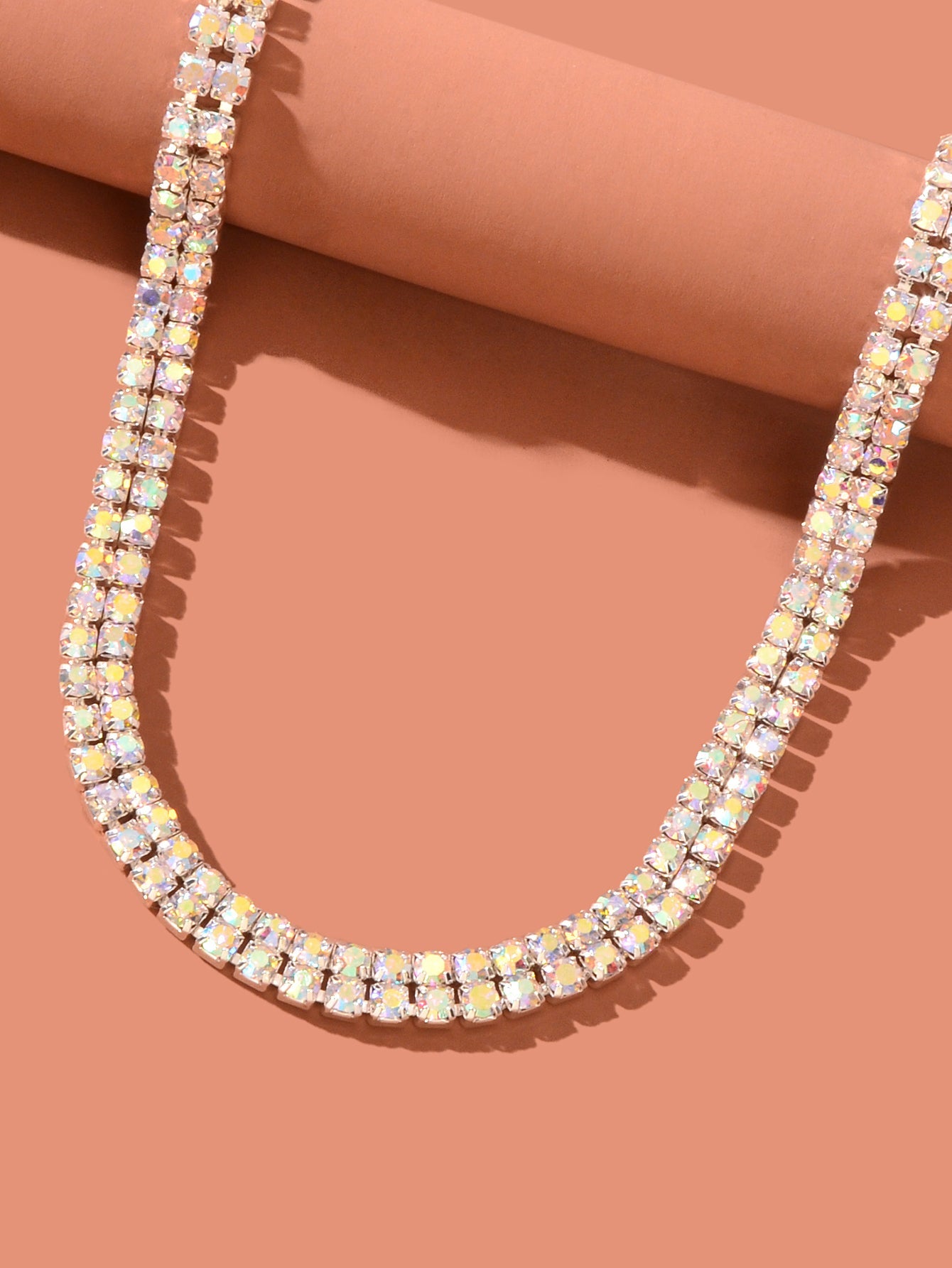 Funkelnde Zirkon  Halskette