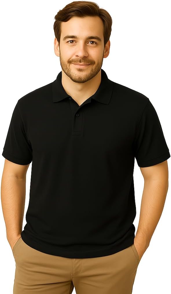 Polo T-Shirt for Men and Women Unisex – 240 GSM Honeycomb Cotton | Ideal for Daily Wear, Officewear, Workwear & Outdoor-0