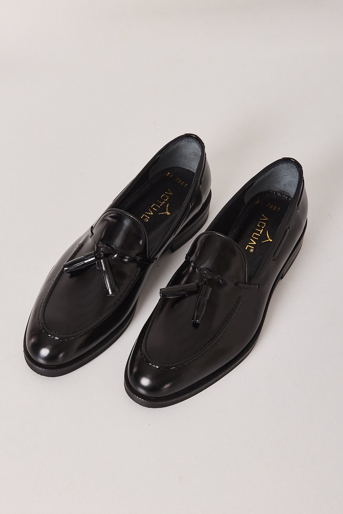 Herren Premium Leder Tassel Loafer Schuhe – Echtes Vollnarbenleder