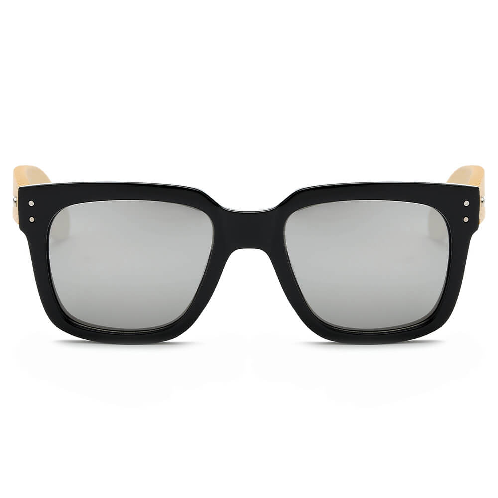 MEDFORD | Retro Unisex Herren Damen Quadratische Mode-Sonnenbrille