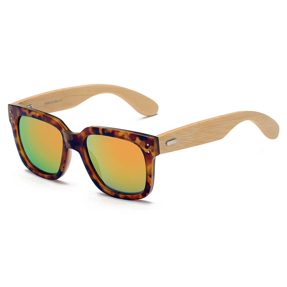 MEDFORD | Retro Unisex Herren Damen Quadratische Mode-Sonnenbrille