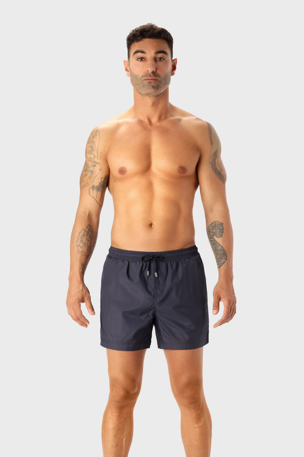 Navy Badeshorts Mittellang