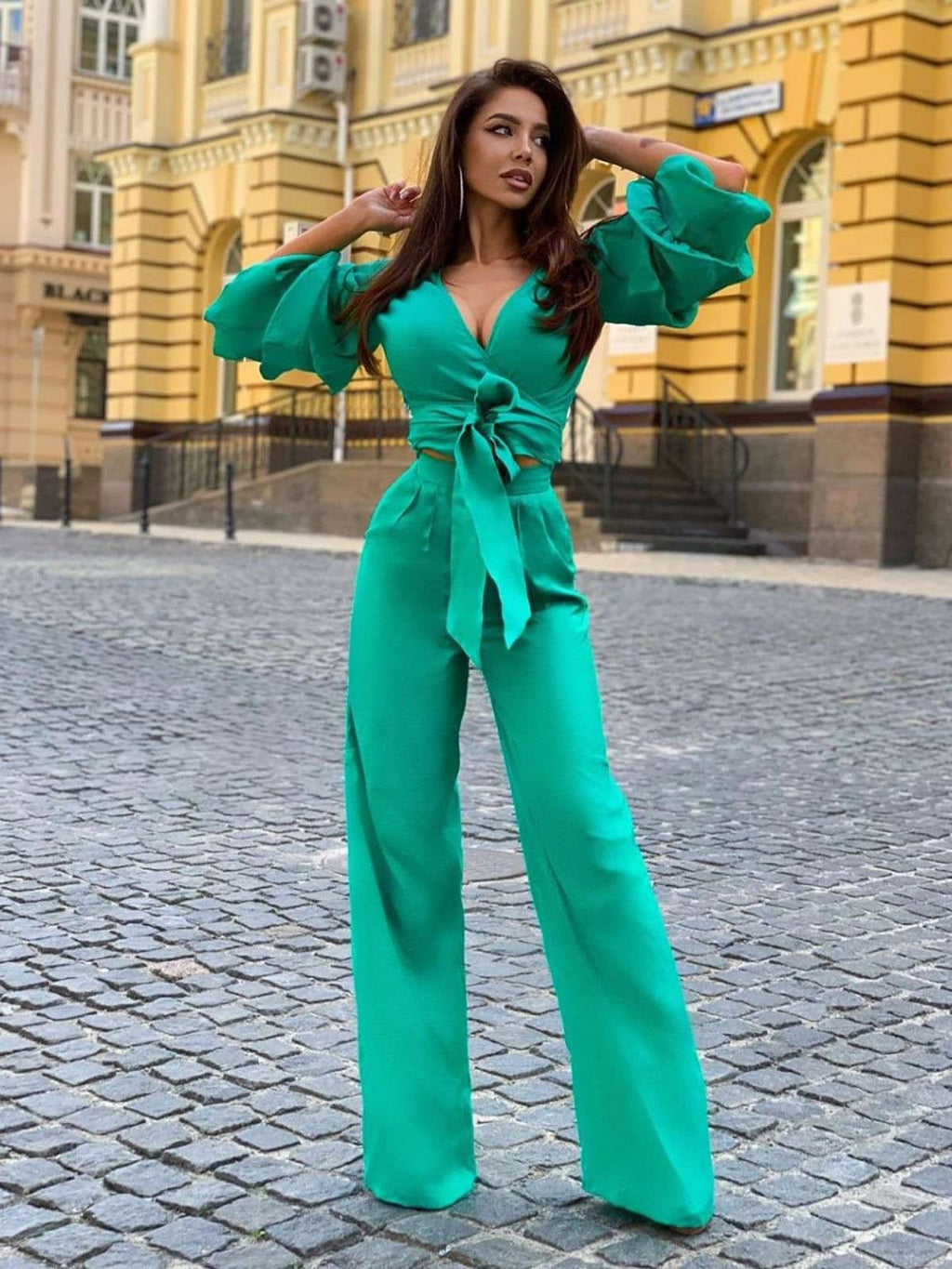 Breezy Elegance Linen Set-0