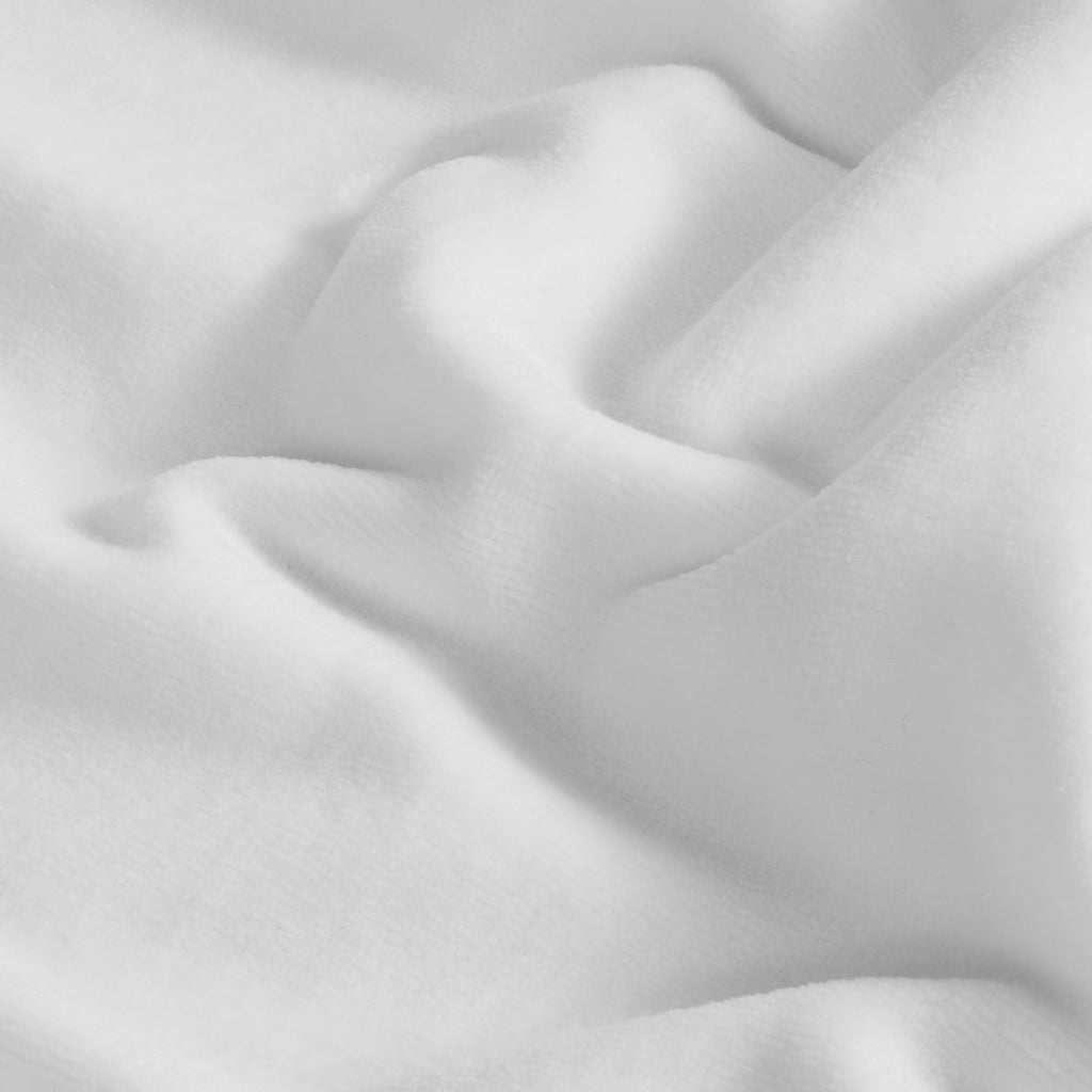 Weiße Frottee-Shorts