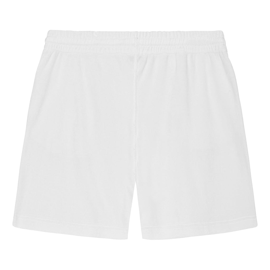 Weiße Frottee-Shorts