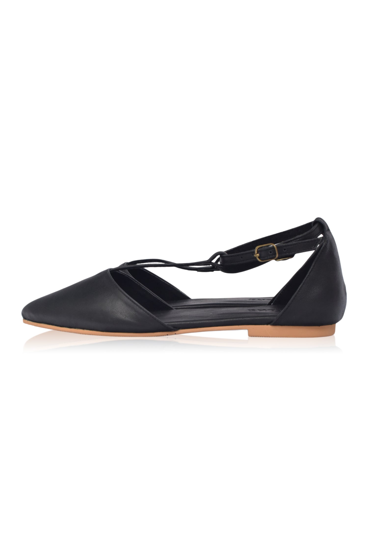 Paula Spitze Leder Ballerinas
