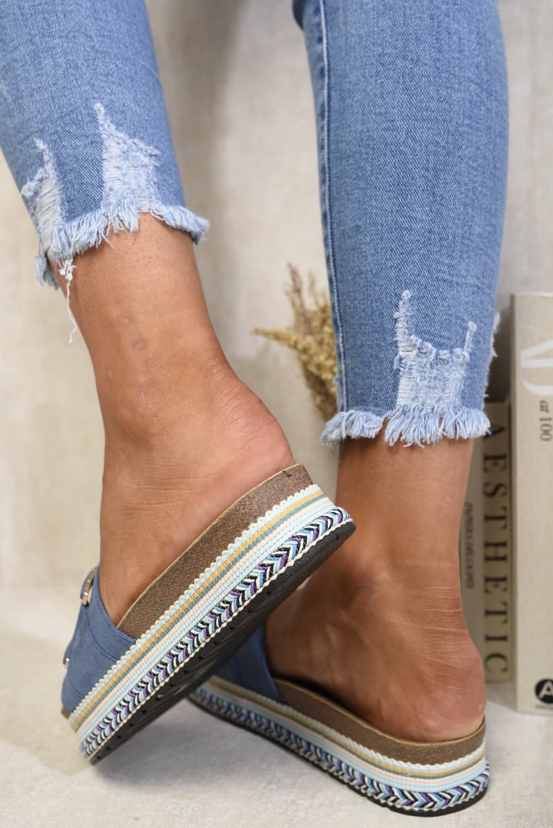 Camille Plateau-Sandalen mit Verzierung