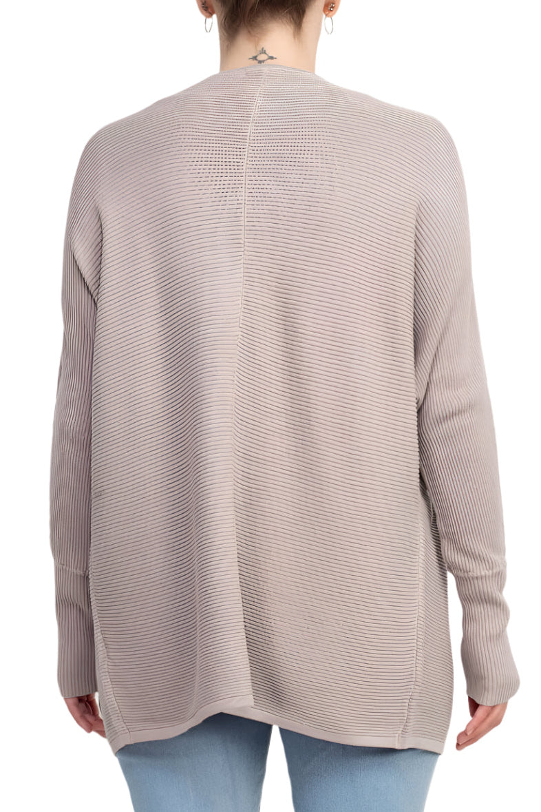 Lissy Damen Strickjacke mit Rundhalsausschnitt