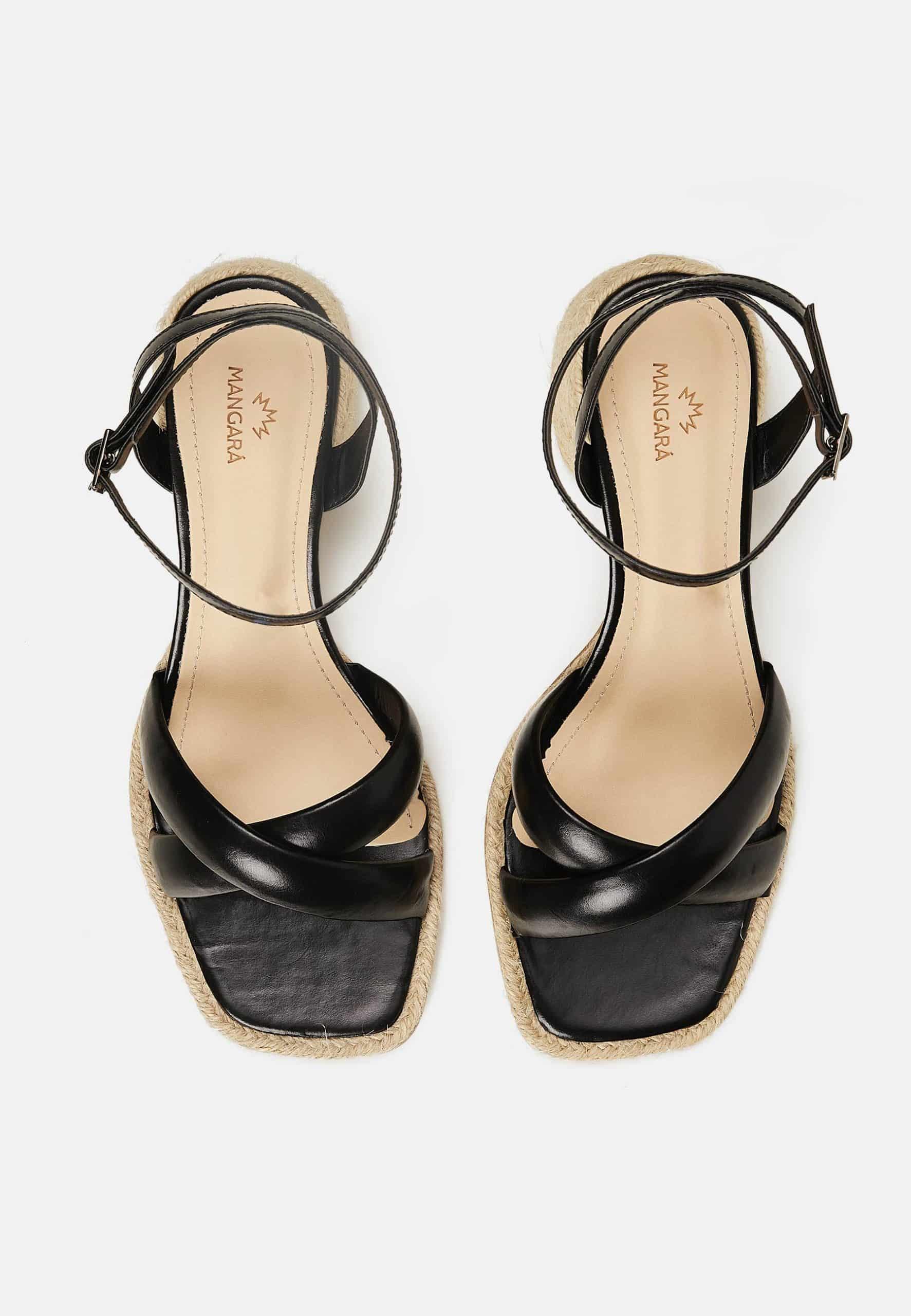 Marica Blockabsatz-Sandalen in Schwarz – Elegant & Komfortabel