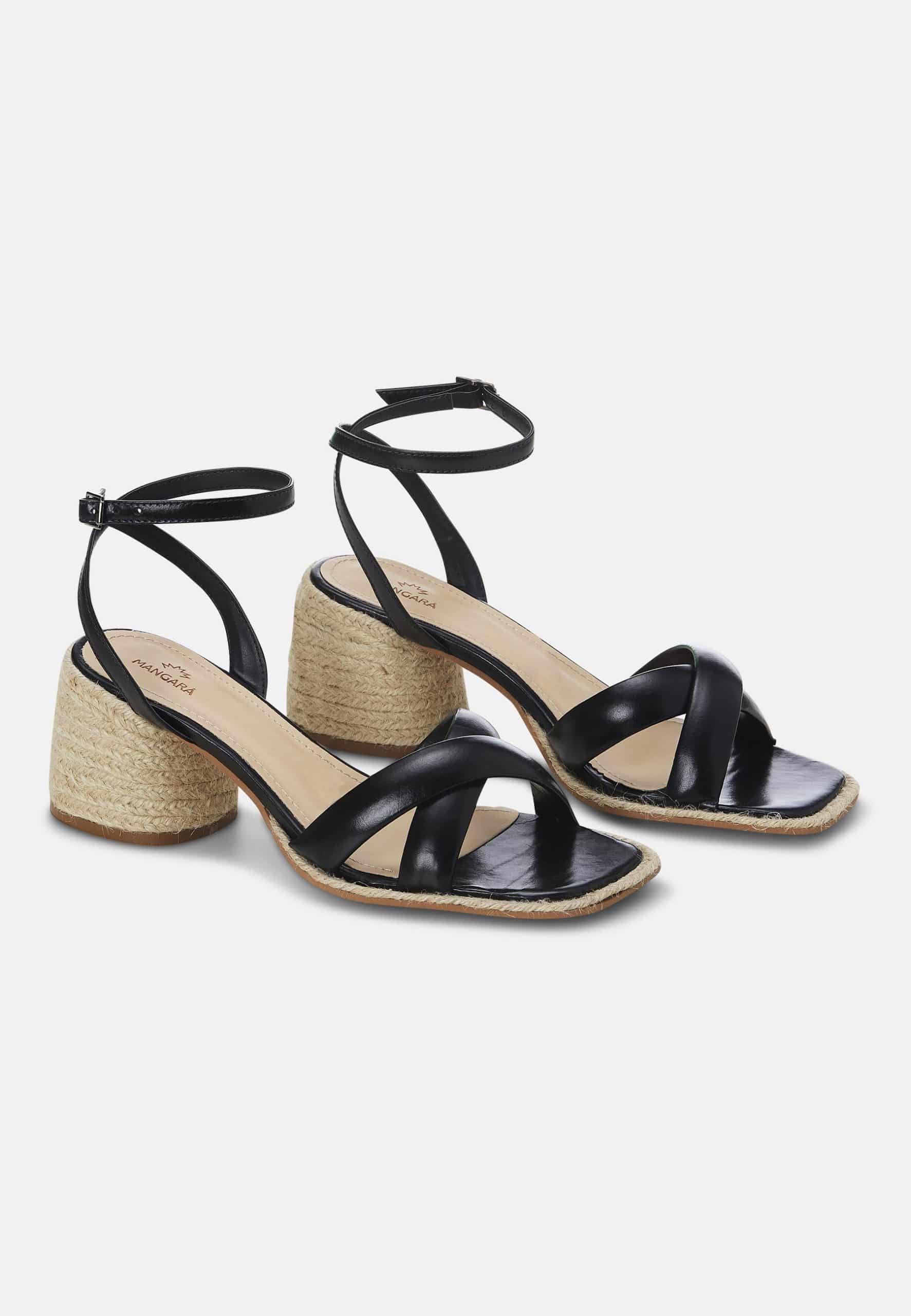 Marica Blockabsatz-Sandalen in Schwarz – Elegant & Komfortabel